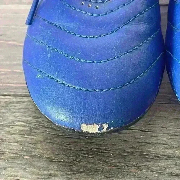 Adidas Blue White Soccer Cleats Kids Size 11 - Picture 5 of 9